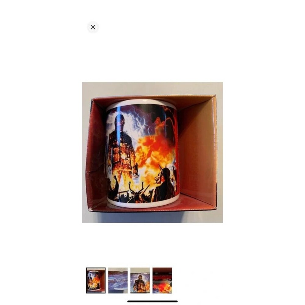 Iron Maiden Wicker Man Mug New 2010